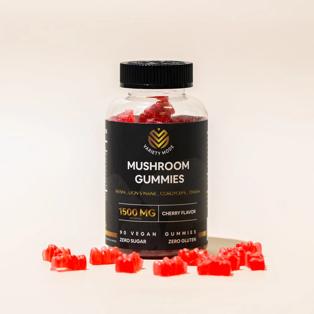 Mushroom Gummies: 1 500 mg w trzech żelkach